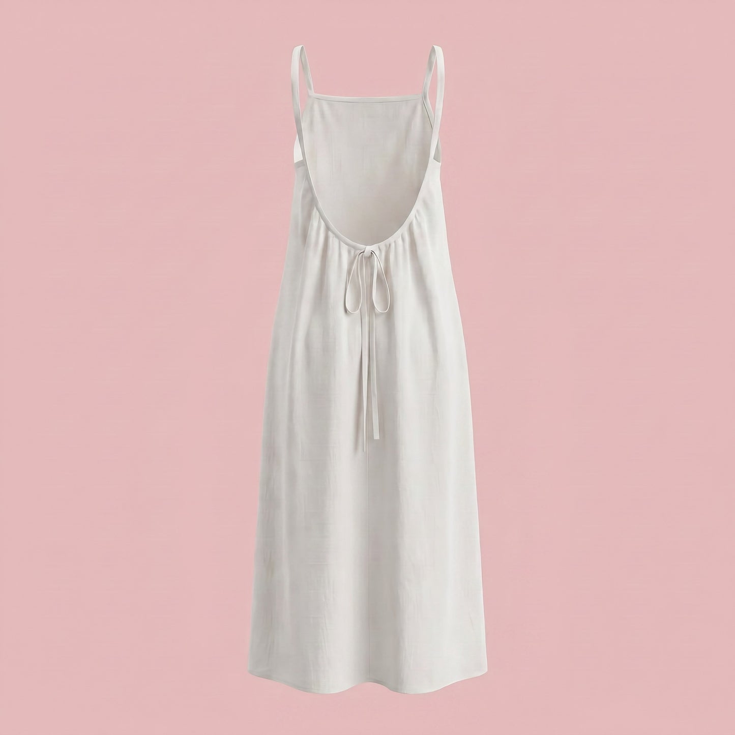Dames effen cami-jurk met blote rug