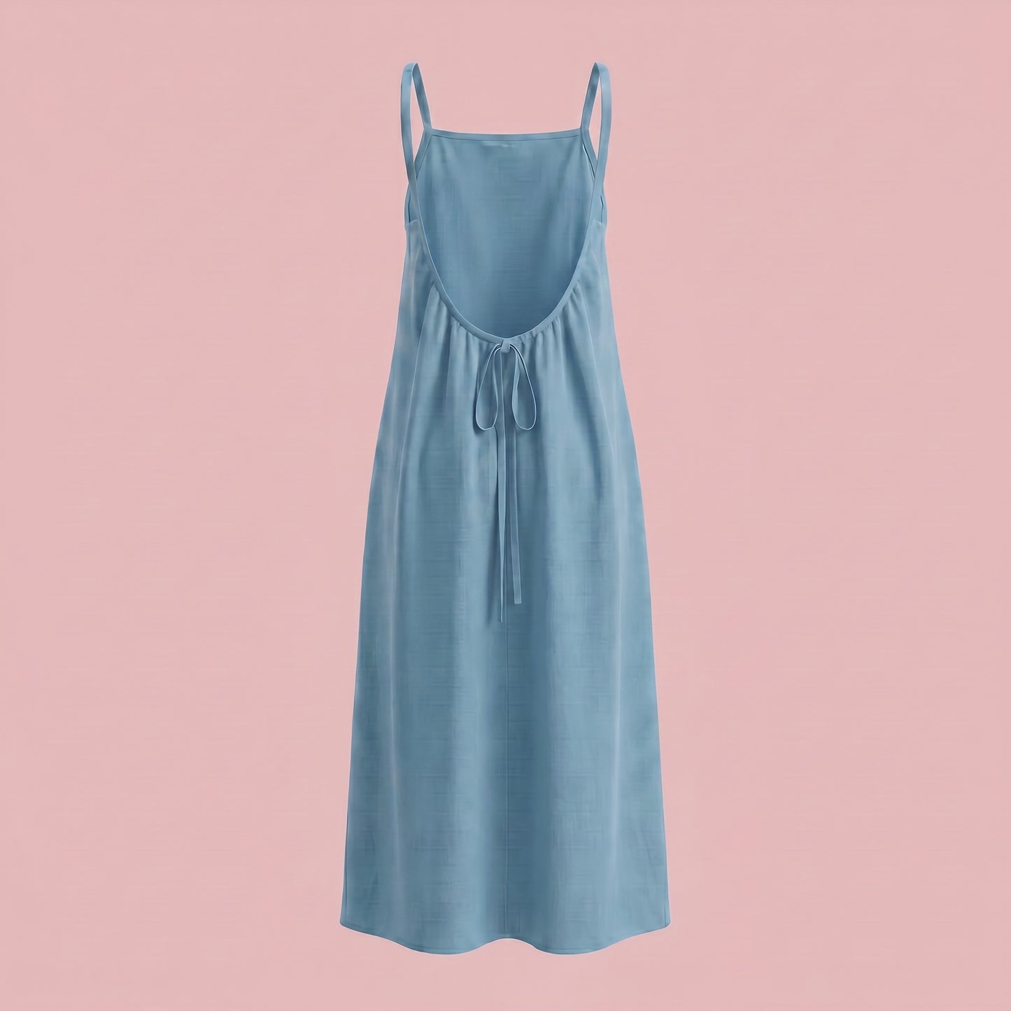 Dames effen cami-jurk met blote rug